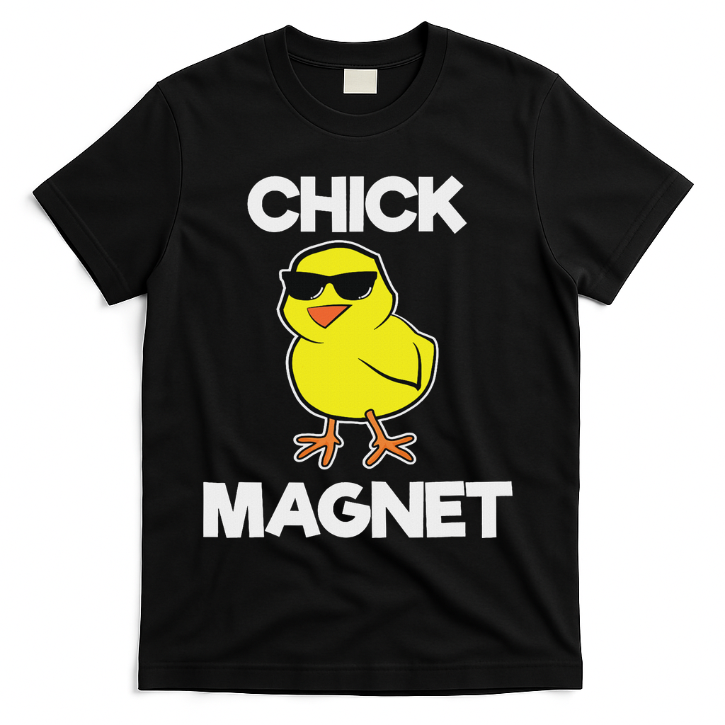 Chick Magne Funny Easter Cool Chick T-Shirt - Black