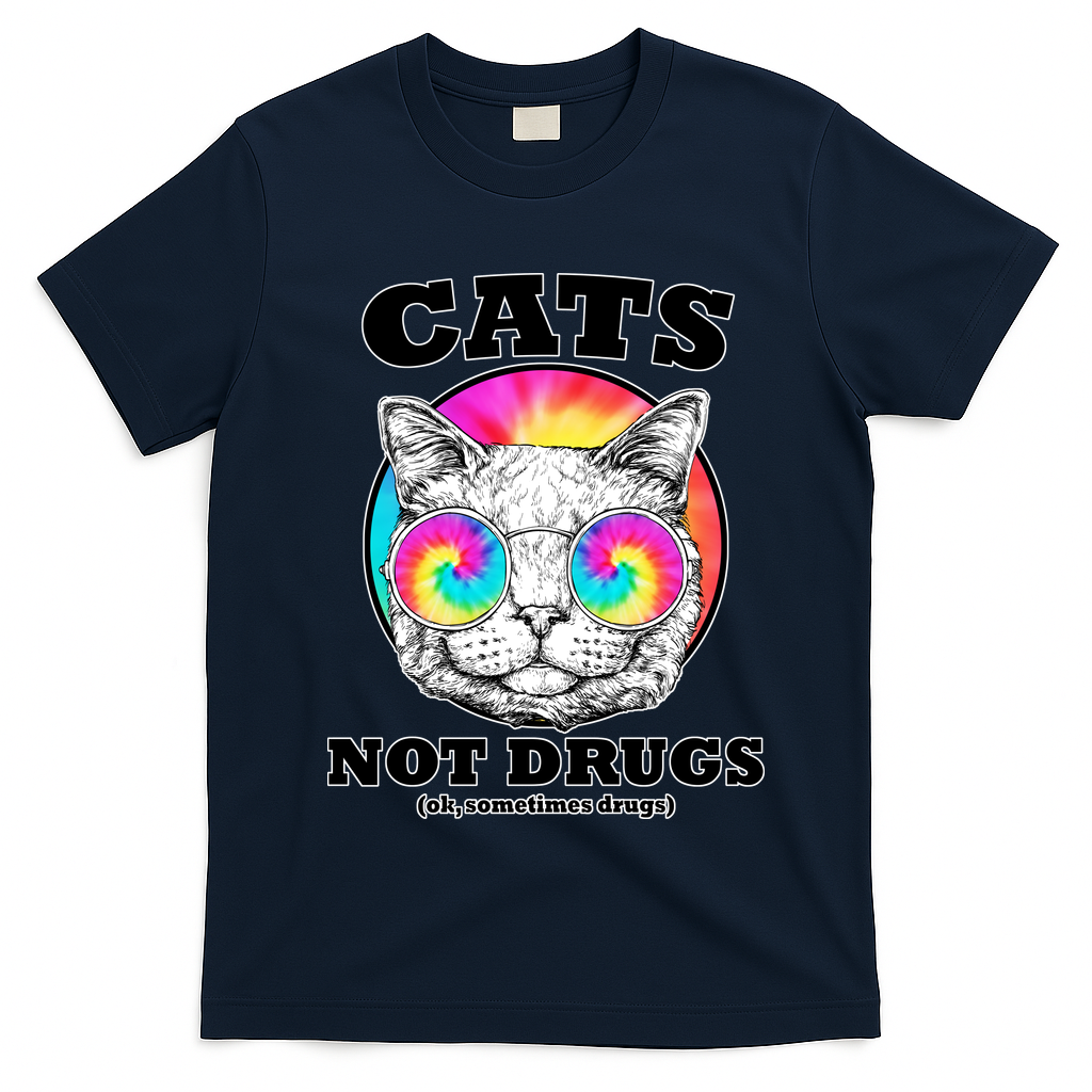 Cats Not Drugs Ok Sometimes Drugs T-Shirt