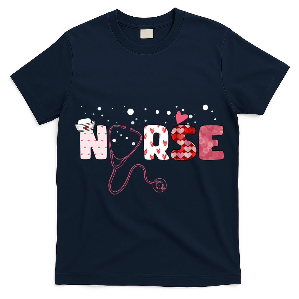 Cute Nurse Valentines Day Gift T-Shirt