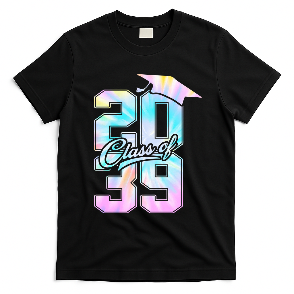 Class Of 2039 Grow With Me First Day Of School Graduation T-Shirt - Black