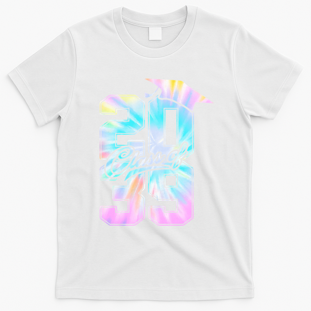 Class Of 2039 Grow With Me First Day Of School Graduation T-Shirt - White