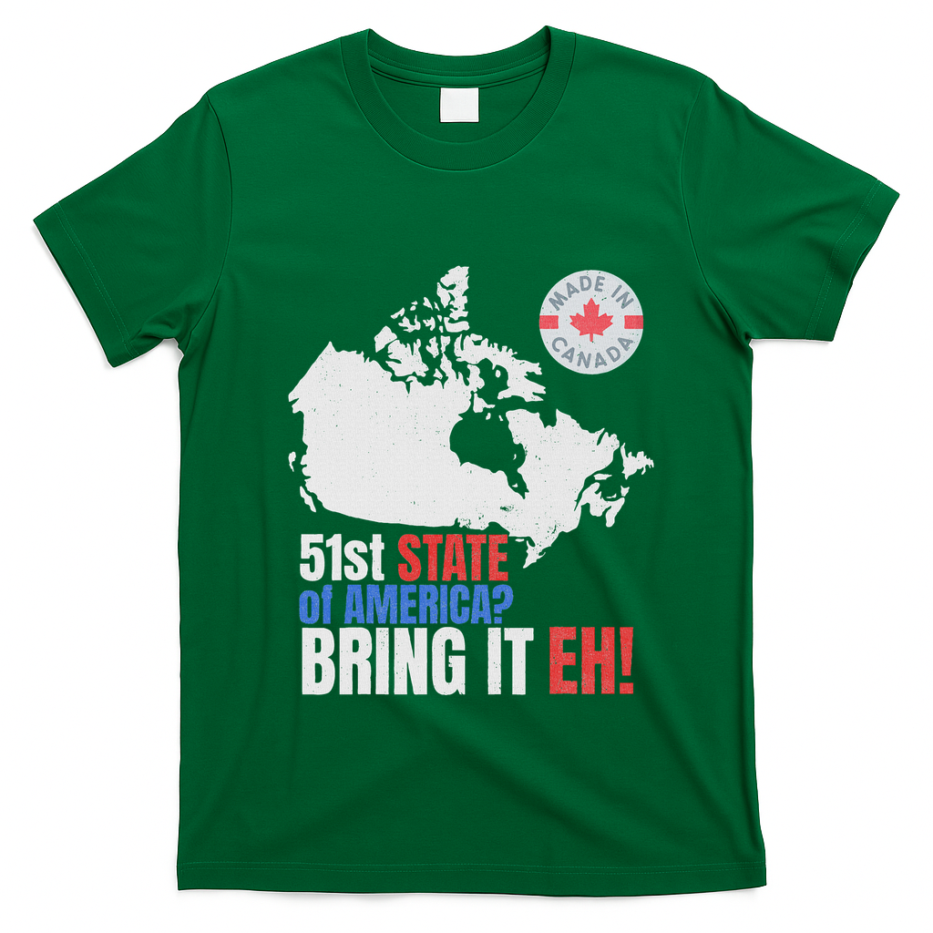 Canadian Patriotic Anti Trump Canada Map T-Shirt - Irish Green
