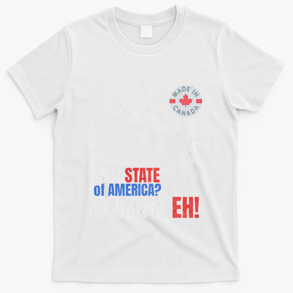 Canadian Patriotic Anti Trump Canada Map T-Shirt - White