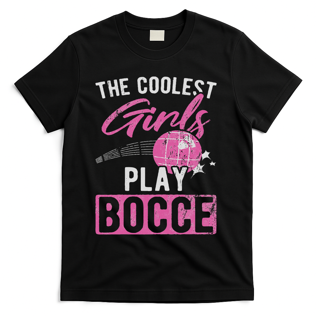 Coolest Play Bocce Ball T-Shirt - Black