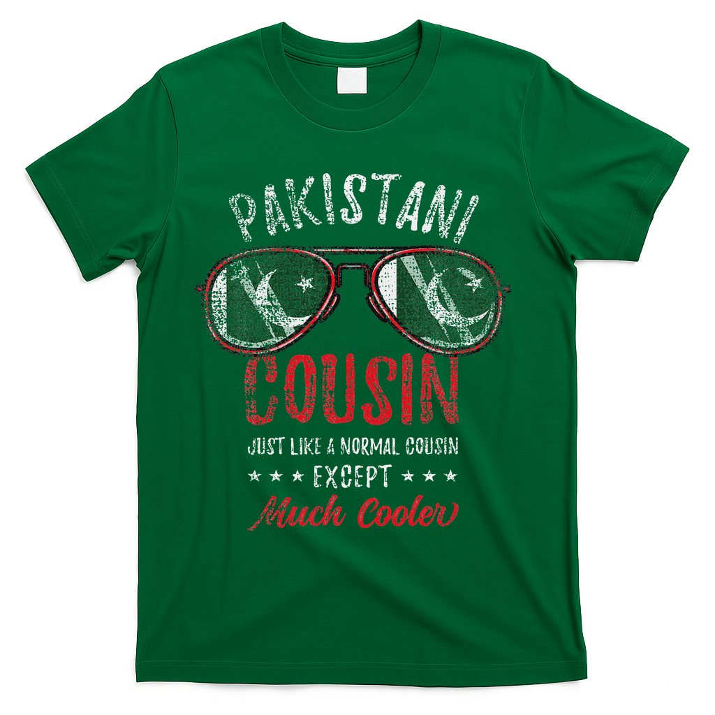 Cool Pakistani Cousin Sunglasses Pakistani Family Vintage T-Shirt - Green