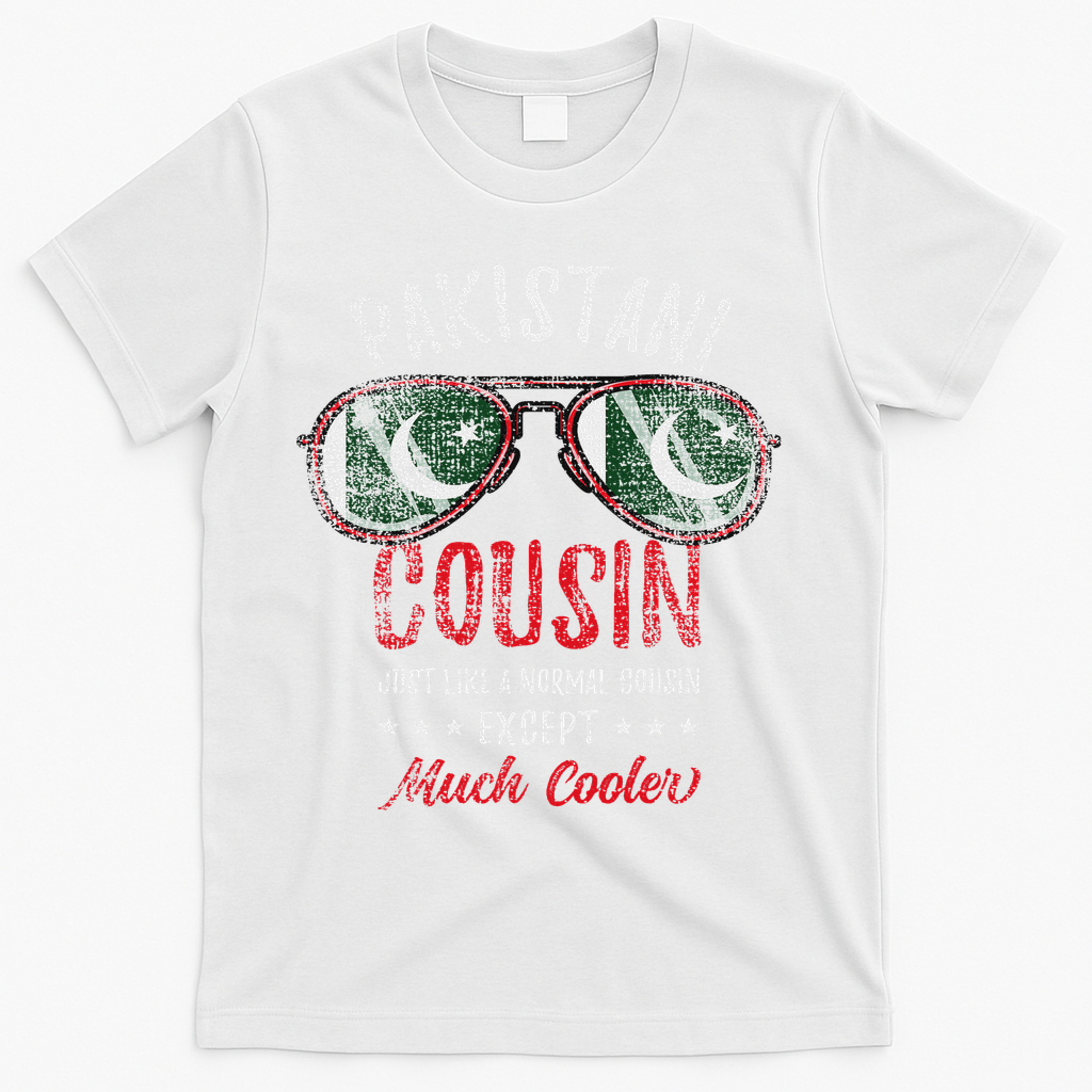 Cool Pakistani Cousin Sunglasses Pakistani Family Vintage T-Shirt - White
