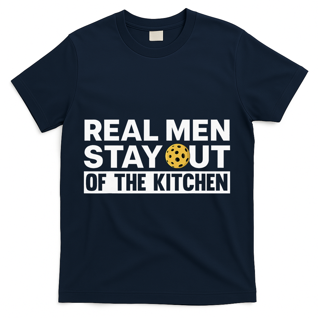 Cool Pickleball For Dad Pickle Ball Sports Team Kitchen T-Shirt - Navy