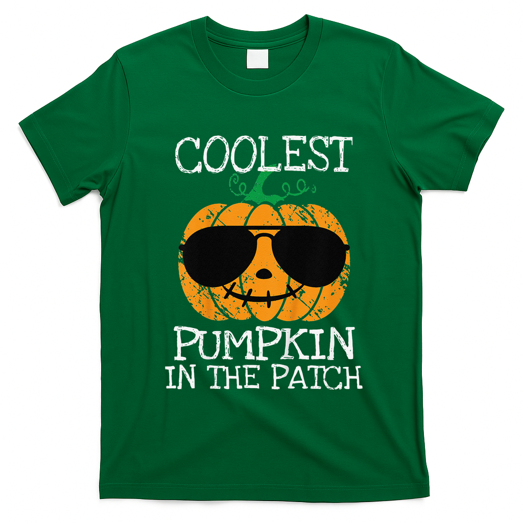 Coolest Pumpkin In The Patch Halloween Costume Gift T-Shirt - Irish Green