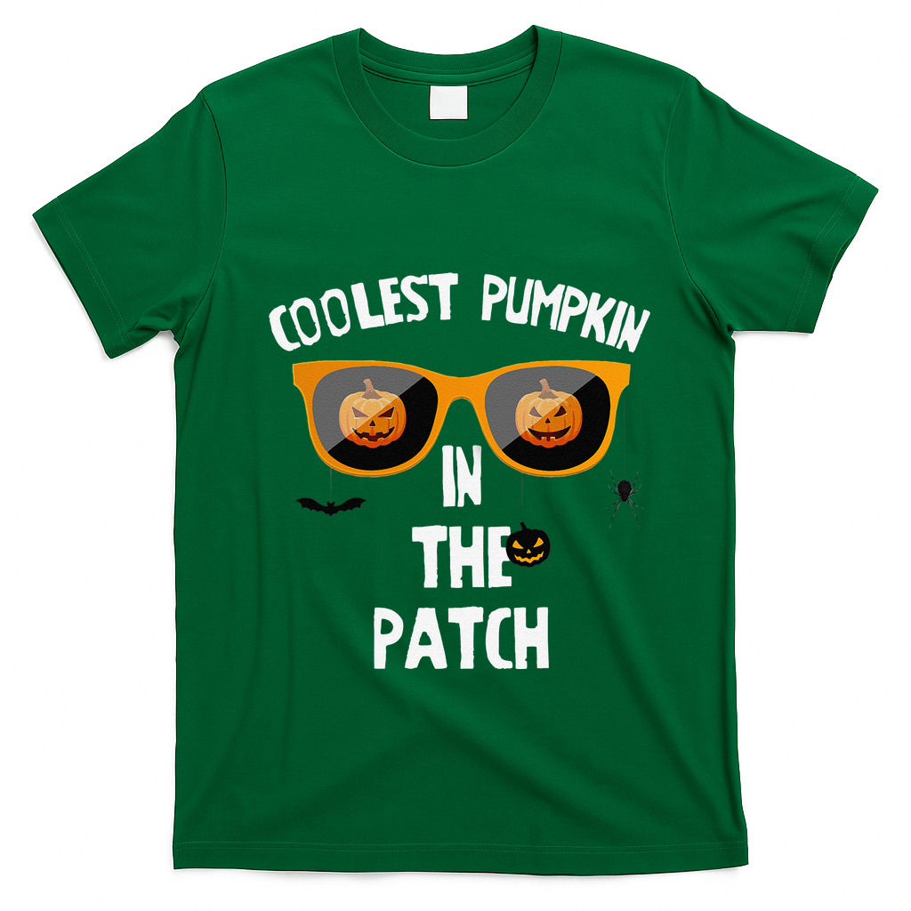 Coolest Pumpkin In The Patch Halloween Gift Cute T-Shirt - Irish Green