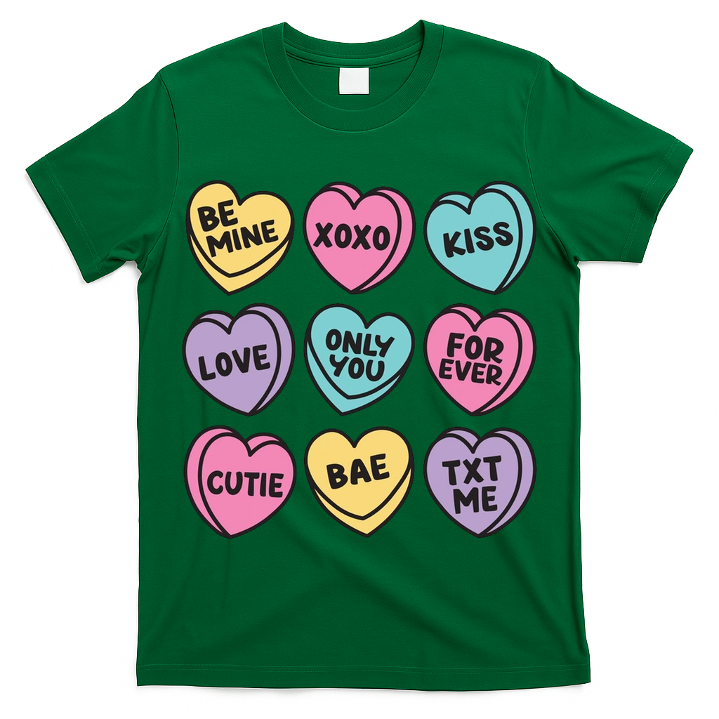 Candy Sweet Hearts Love Valentines Day T-Shirt