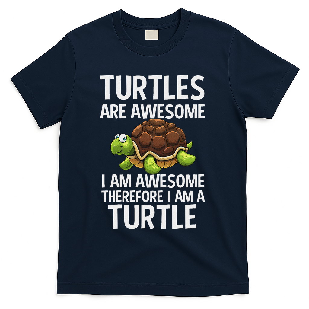Cool Sea Turtle For Women Tortoise Lover Turtle Animal T-Shirt - Navy