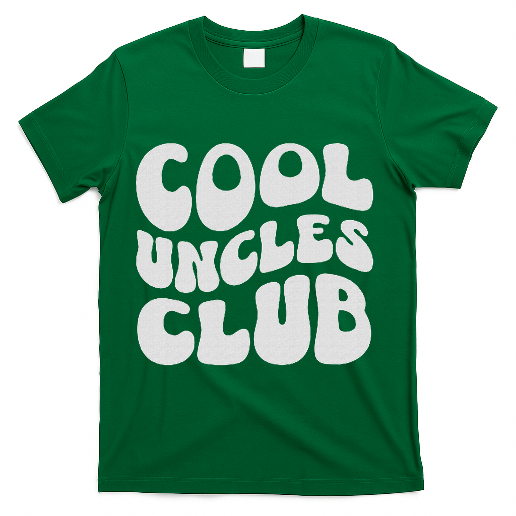 Cool Uncles Club Best Uncle Ever Pregnancy Announcement Fun T-Shirt - Green