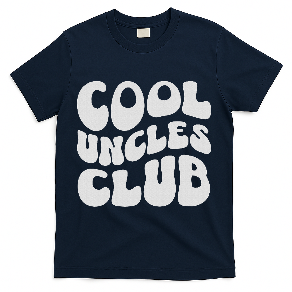 Cool Uncles Club Best Uncle Ever Pregnancy Announcement Fun T-Shirt - Navy