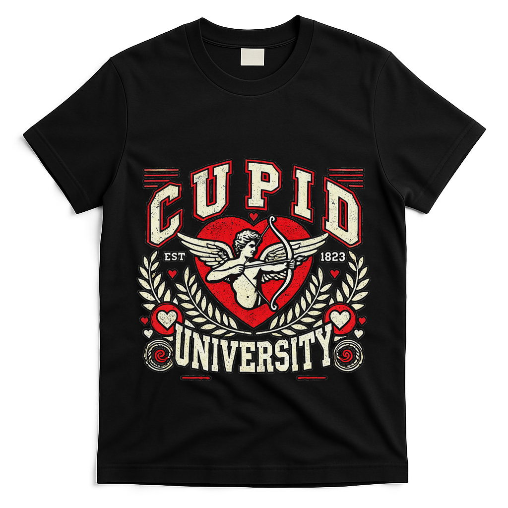 Cupid U.N.I.V.E.R.S.I.T.Y Valentine Theme T-Shirt