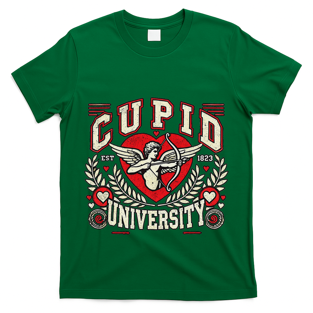 Cupid U.N.I.V.E.R.S.I.T.Y Valentine Theme T-Shirt