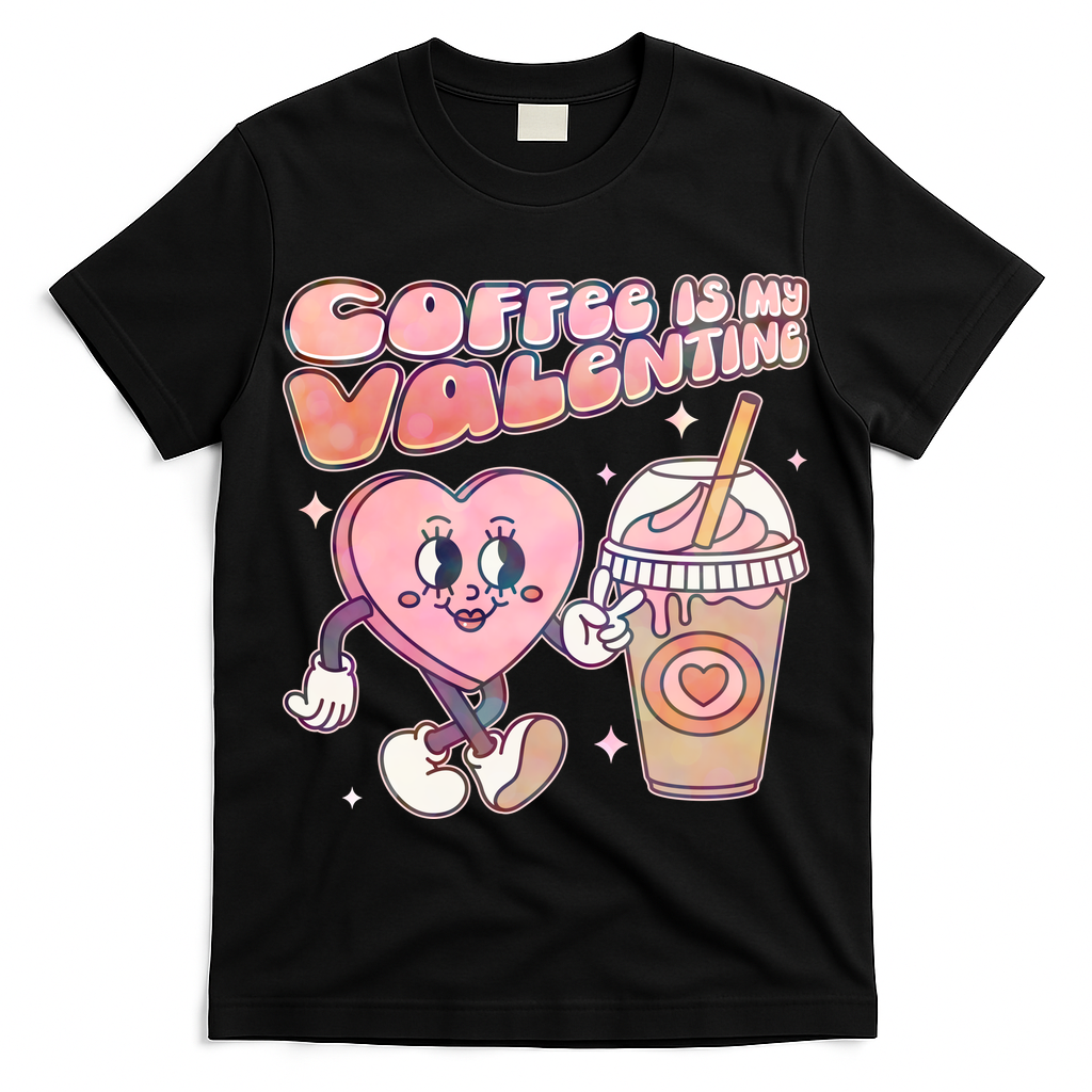Cute Valentines Day Coffee Is My Valentine T-Shirt