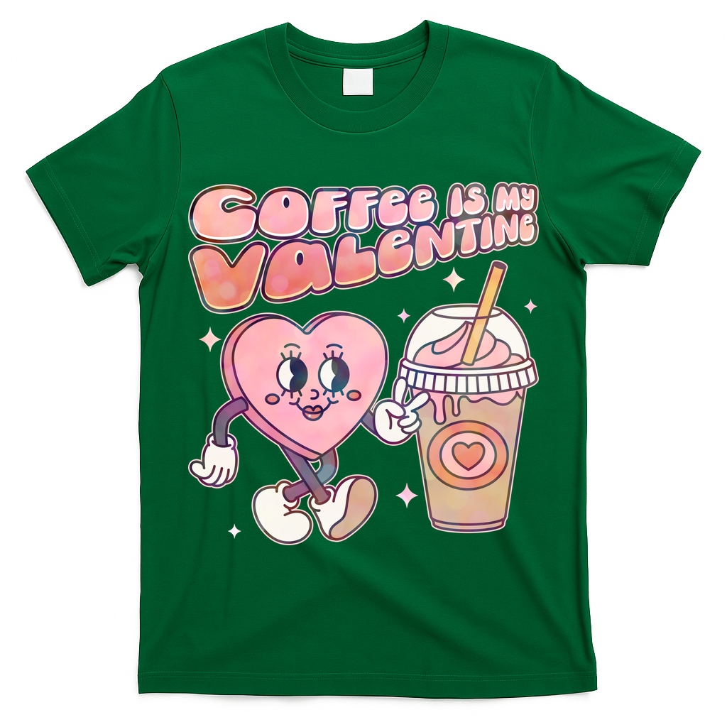 Cute Valentines Day Coffee Is My Valentine T-Shirt