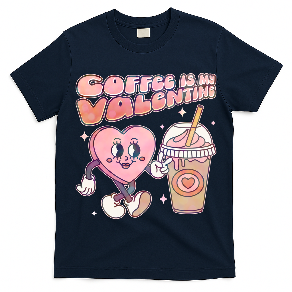 Cute Valentines Day Coffee Is My Valentine T-Shirt