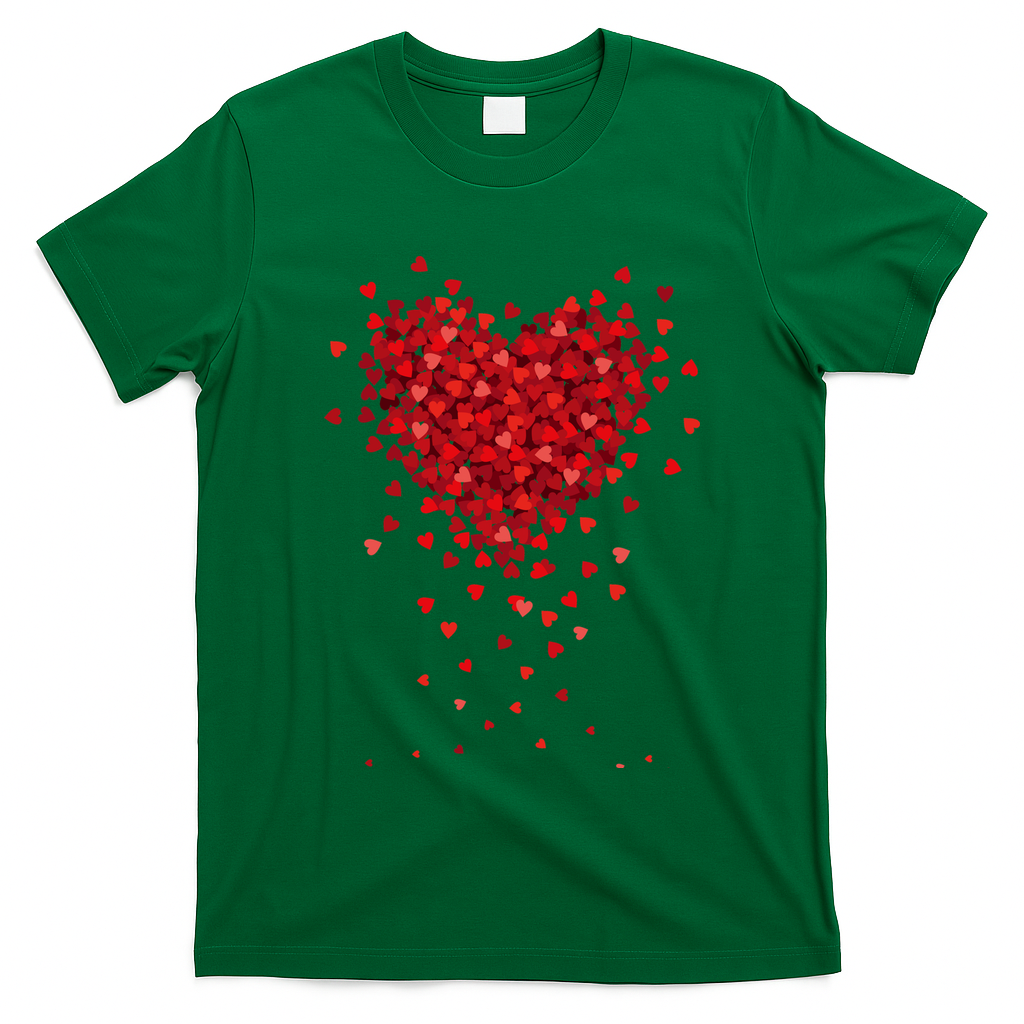 Cute Valentines Day Messy Heart Shapes T-Shirt