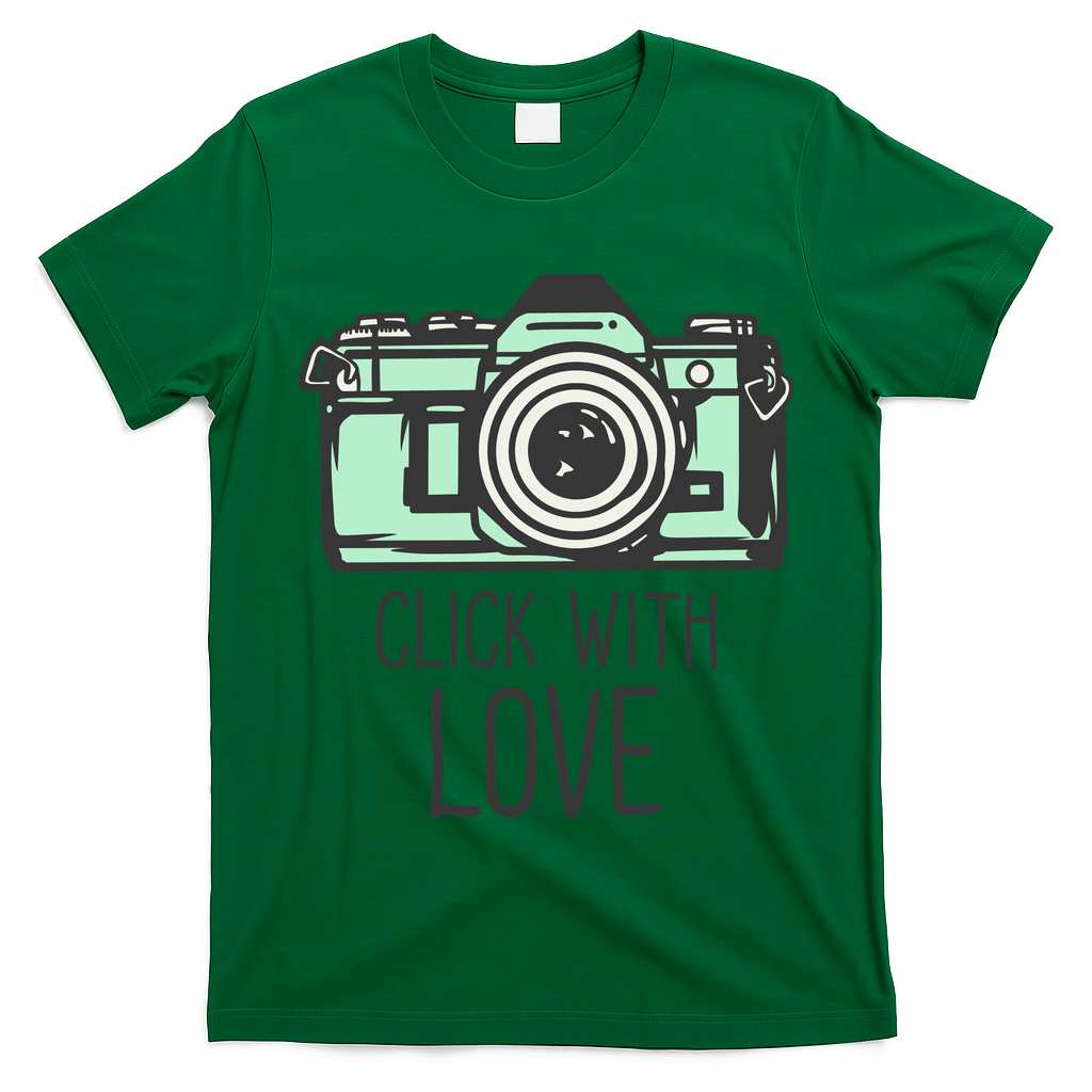 Click With Love With Camera T-Shirt