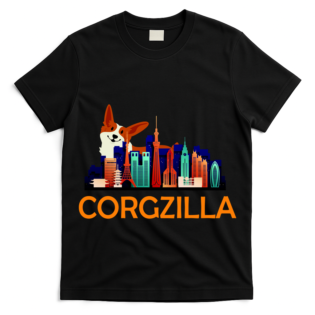 Corgzilla Funny Corgi Dog T-Shirt
