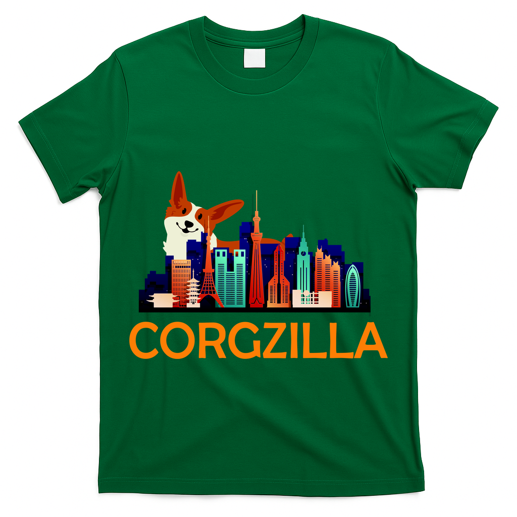 Corgzilla Funny Corgi Dog T-Shirt