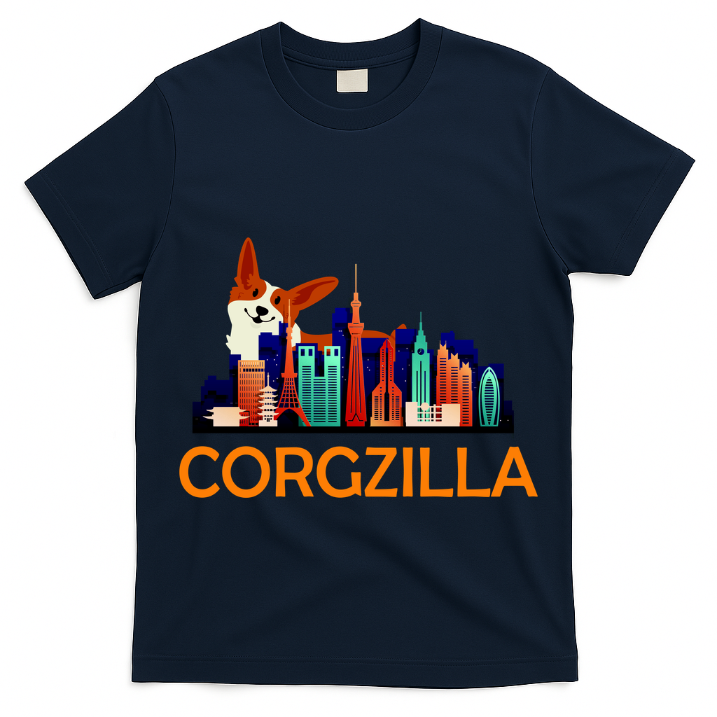 Corgzilla Funny Corgi Dog T-Shirt