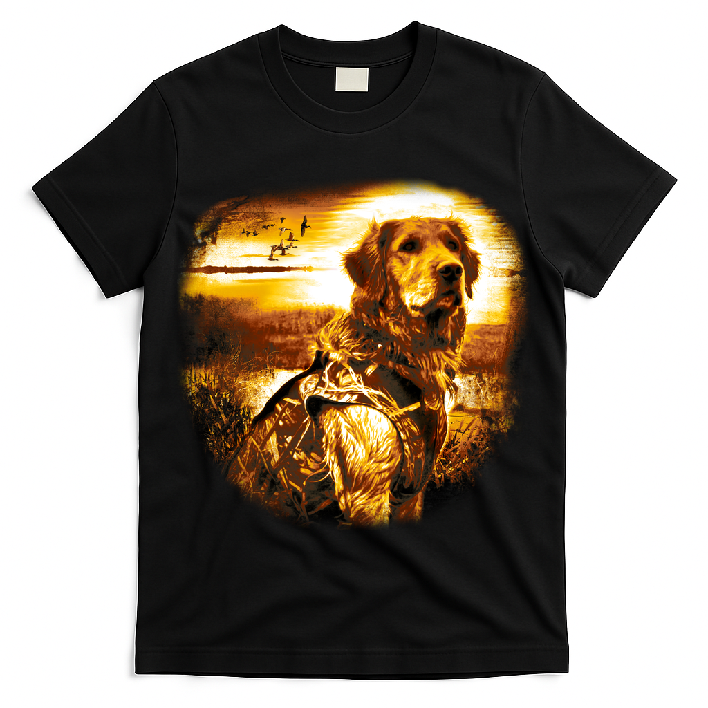 Golden Hunter Retriever Dog T-Shirt