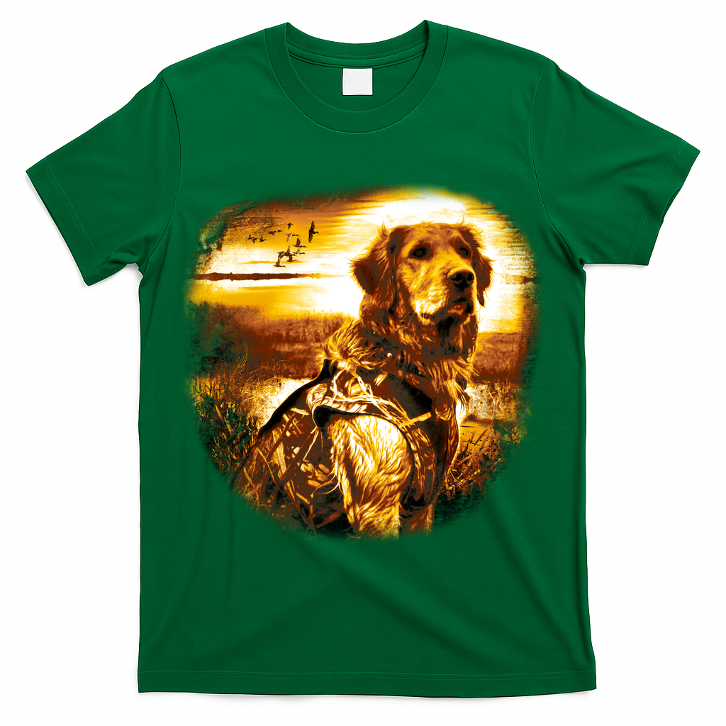 Golden Hunter Retriever Dog T-Shirt