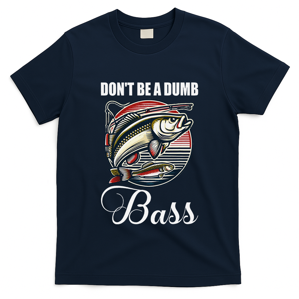 DonT Be A Dumb Bass Funny Fishing Quote Funny Fishing Meme T-Shirt