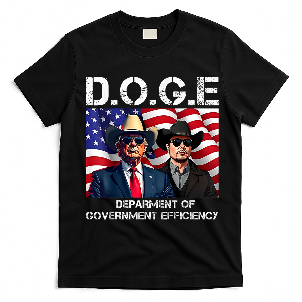 D.O.G.E Department Of Government Efficiency T-Shirt - Black