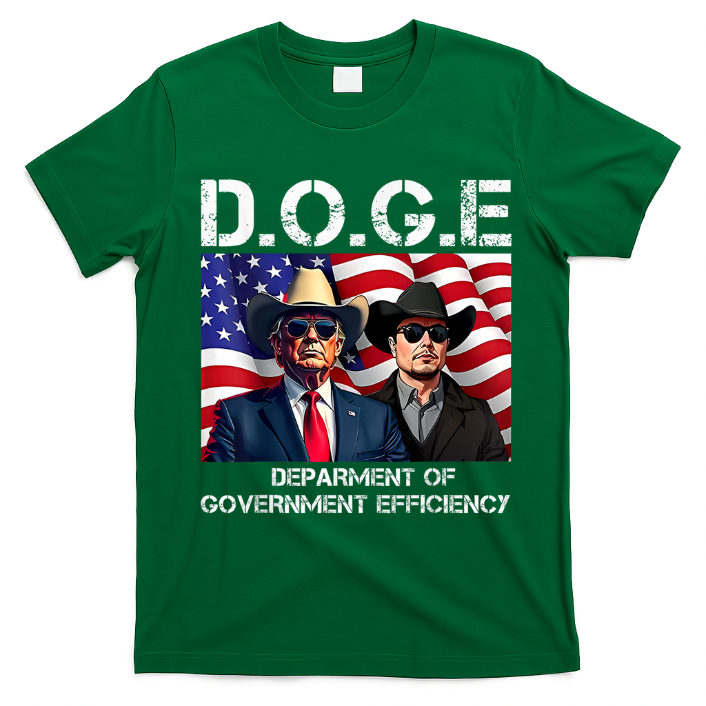 D.O.G.E Department Of Government Efficiency T-Shirt - Irish Green