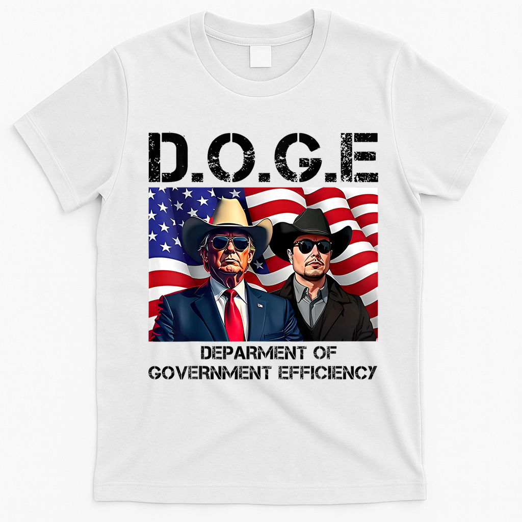 D.O.G.E Department Of Government Efficiency T-Shirt - White