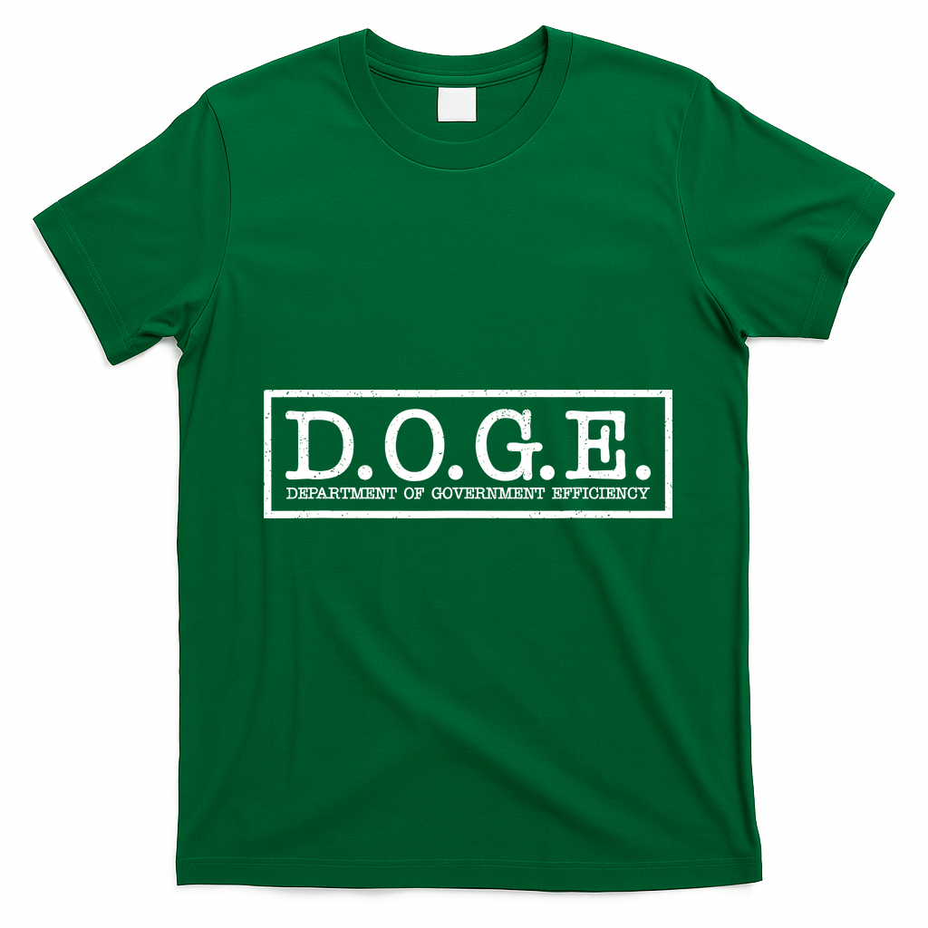 Doge Department Of Government Efficiency T-Shirt - Irish Green