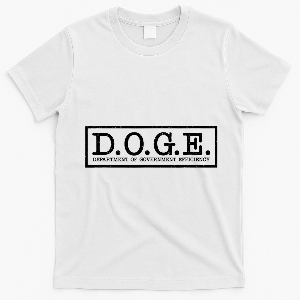Doge Department Of Government Efficiency T-Shirt - White