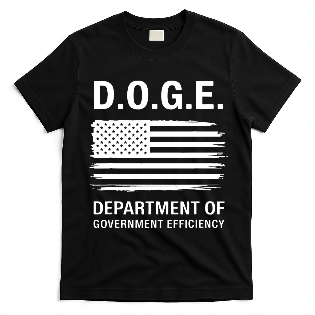 Doge Department Of Government Efficiency Gift T-Shirt - Black