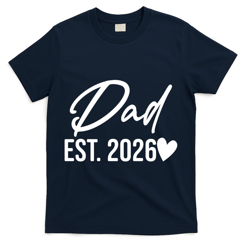 Dad EST 2026 T-Shirt - Navy