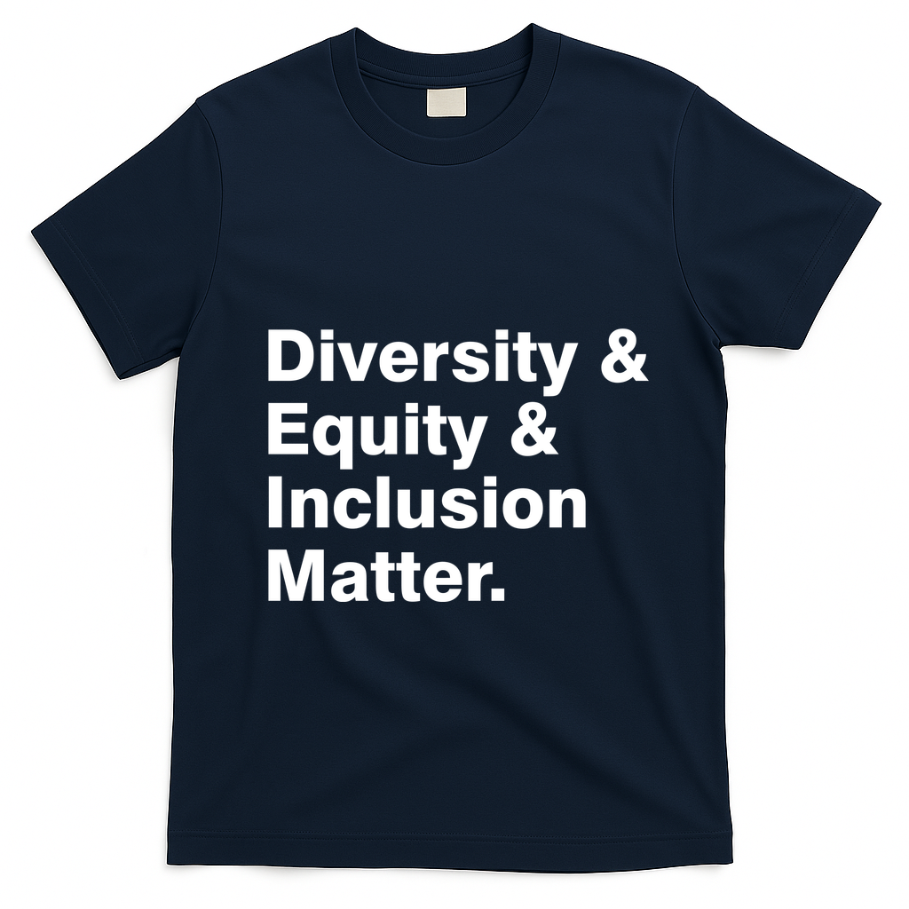 Diversity Equity Inclusion Matter T-Shirt - Navy Blue