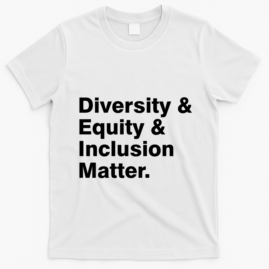Diversity Equity Inclusion Matter T-Shirt - White
