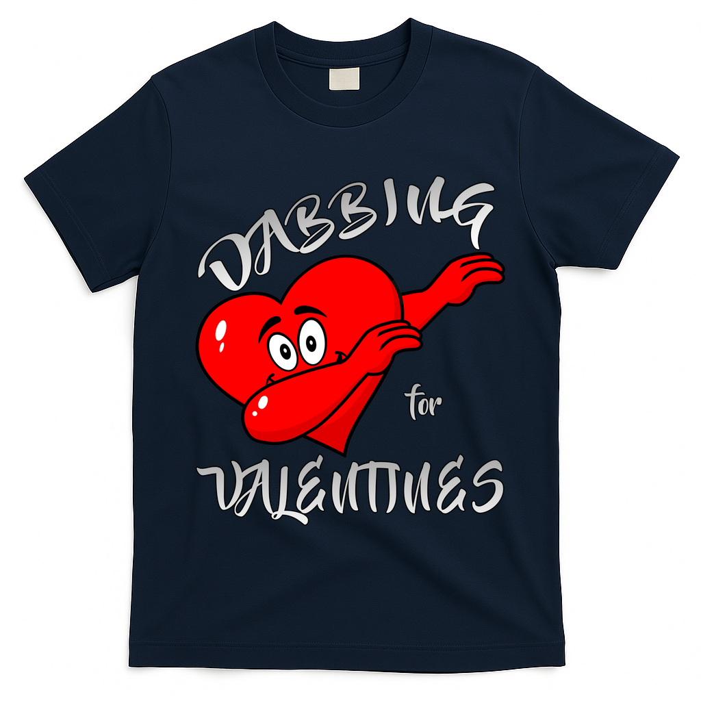 Dabbing For Love Valentines Day Heart T-Shirt
