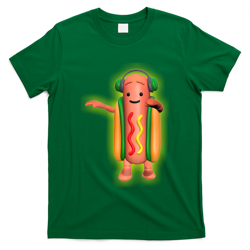 Dancing Hot Dog Funny Filter Meme T-Shirt