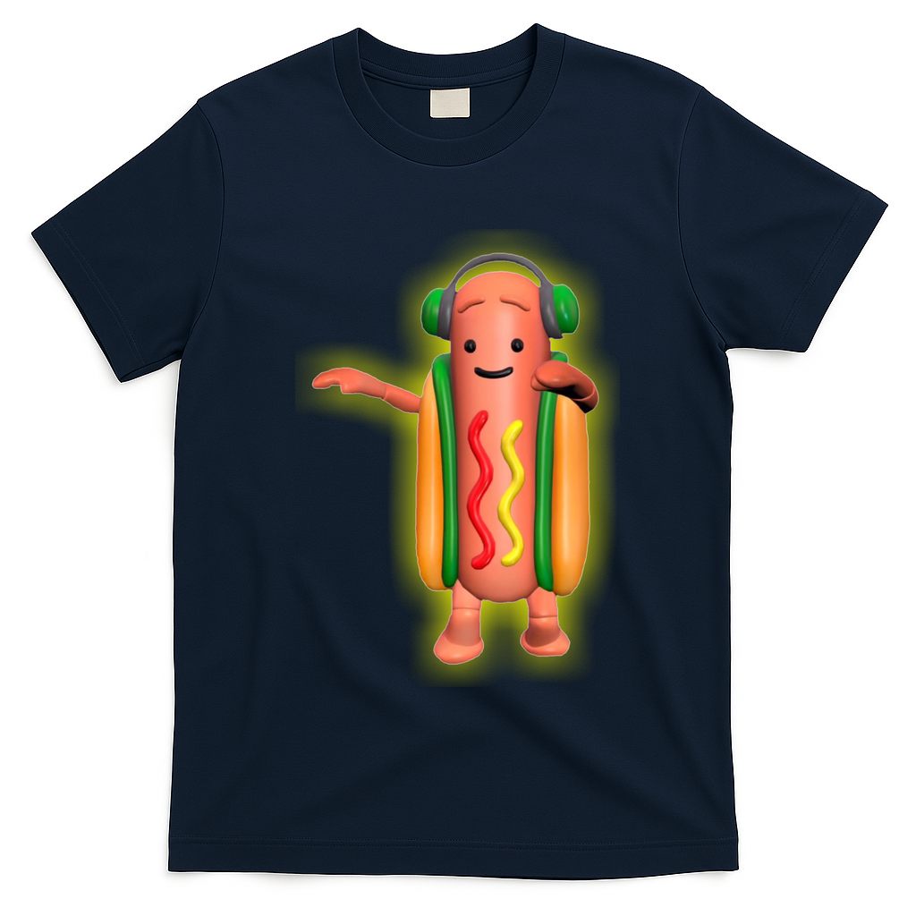 Dancing Hot Dog Funny Filter Meme T-Shirt