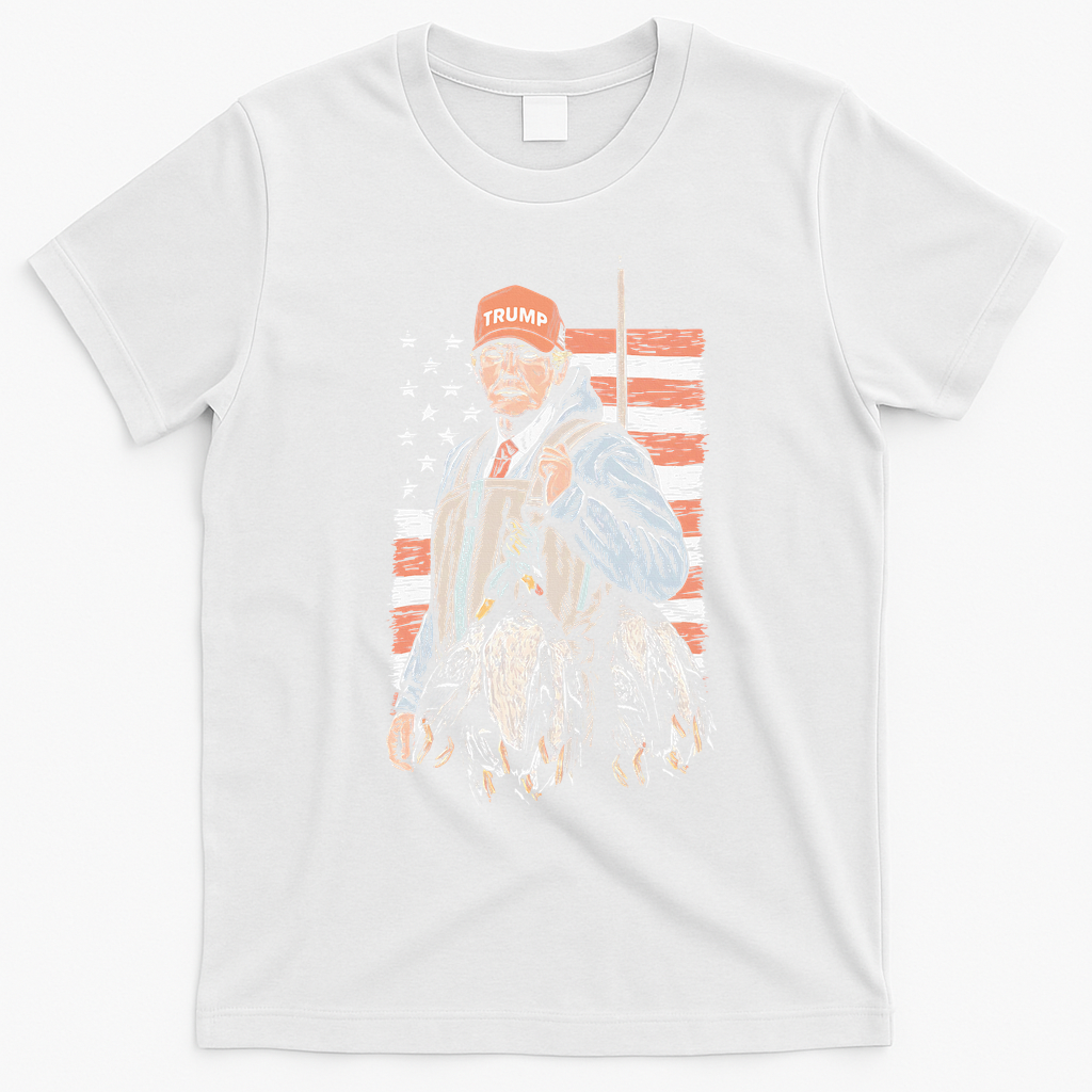 Duck Hunting Trump Camo Hello Hunting Season T-Shirt - White