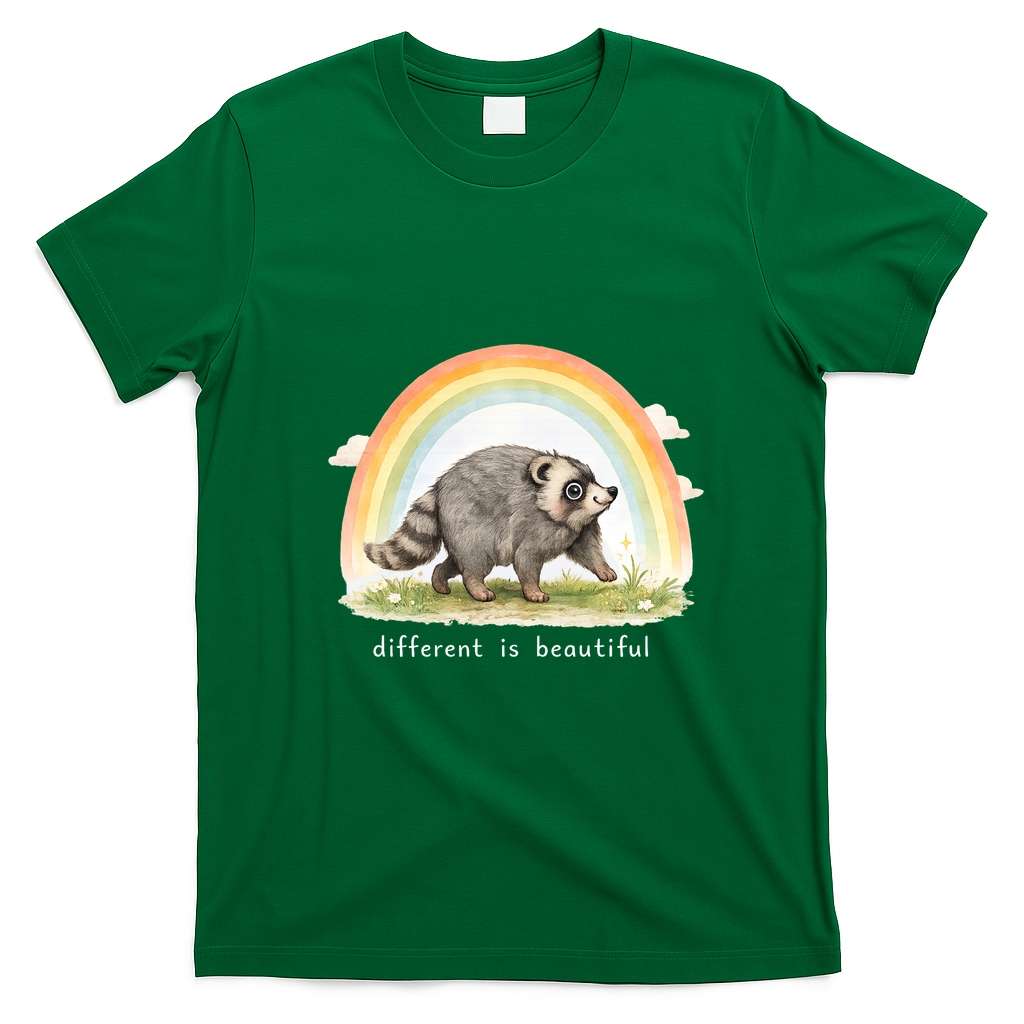 Different Is Beautiful Jimothy Viral Meme T-Shirt - Irish Green