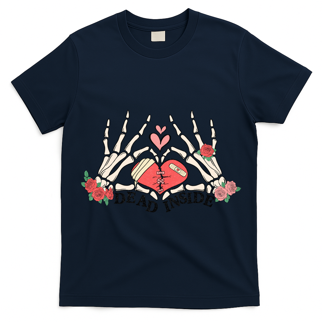 Dead Inside Funny Valentine Gift For Valentine Day T-Shirt