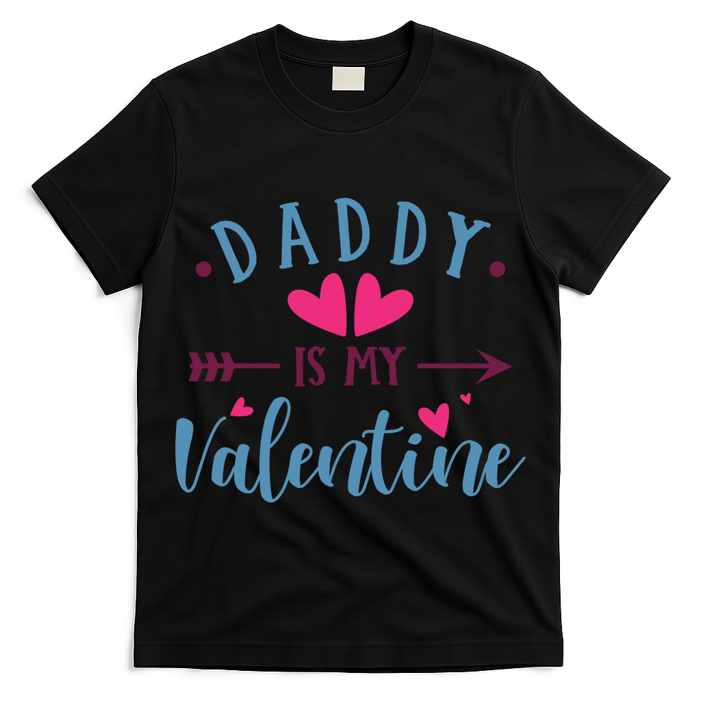 Daddy Is My Valentine Cute Holiday T-Shirt
