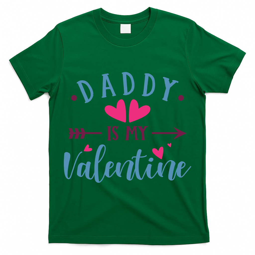 Daddy Is My Valentine Cute Holiday T-Shirt