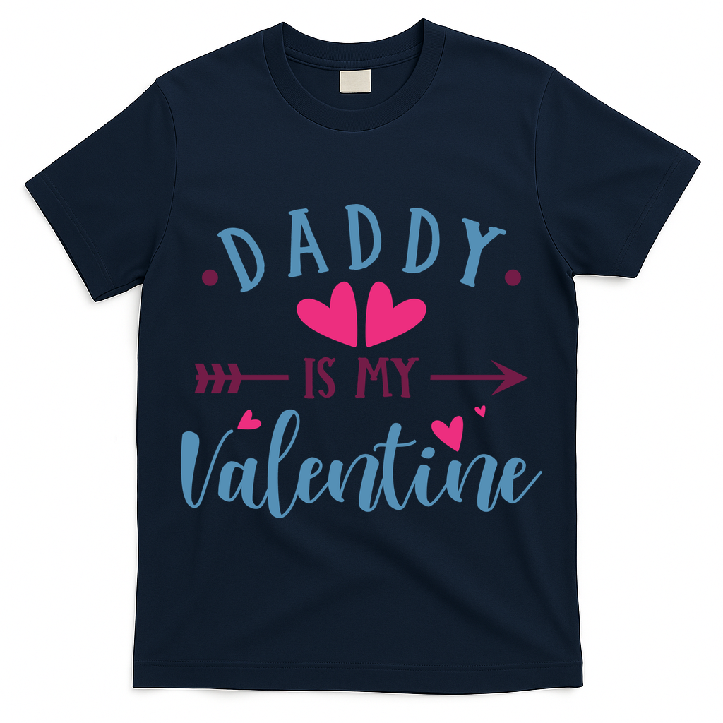 Daddy Is My Valentine Cute Holiday T-Shirt