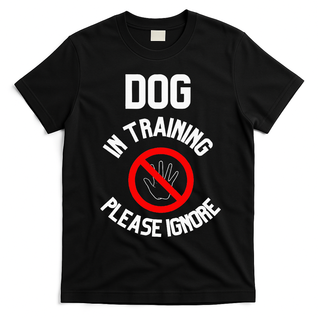 Dog In Training Please Ignore T-Shirt - Black