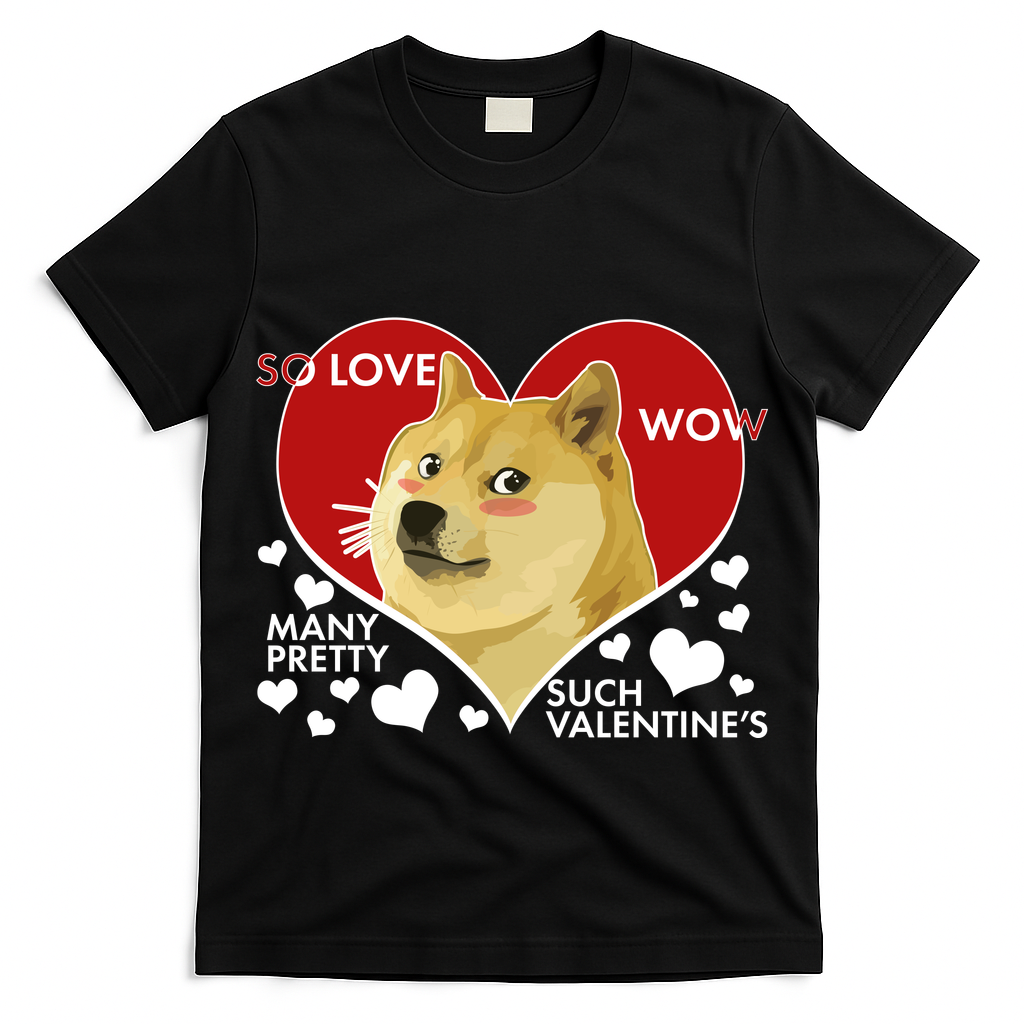 Funny Doge Valentine Meme T-Shirt